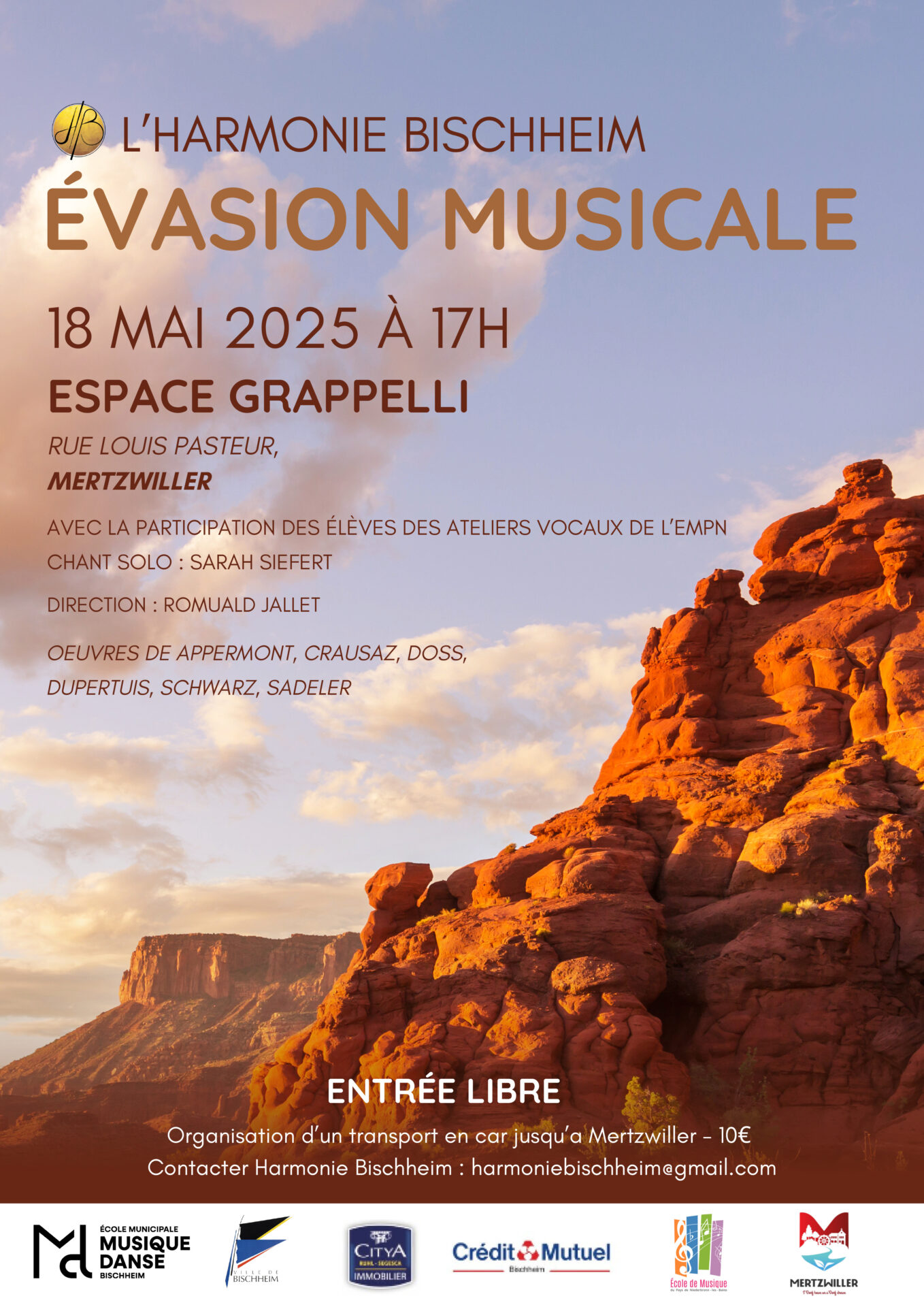 Concert de l'harmonie de Bischheim : Evasion musicale