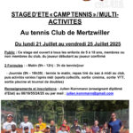 Stage multi-activités et tennis