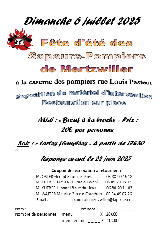Fête d'été des sapeurs-pompiers