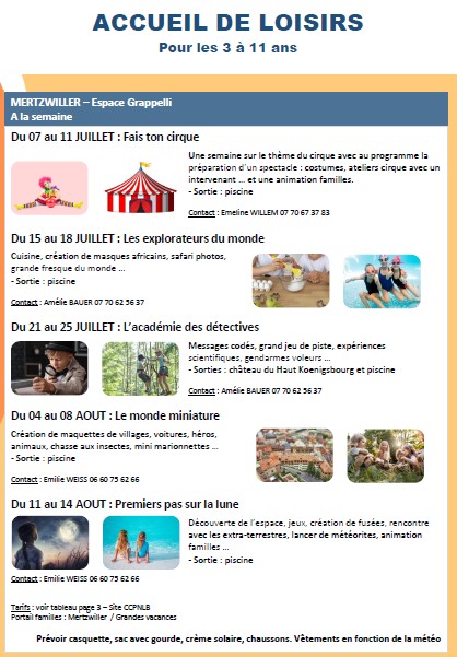 Accueil de loisirs 3-11 ans : Le monde miniature