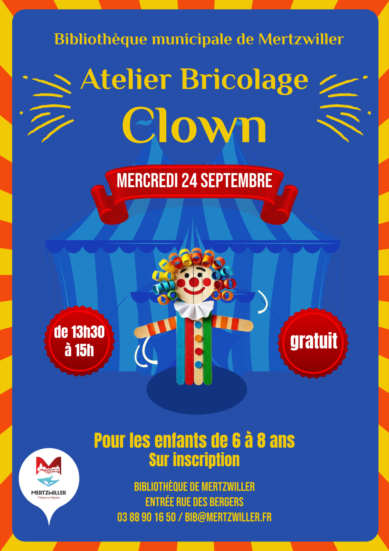 Atelier bricolage Clown