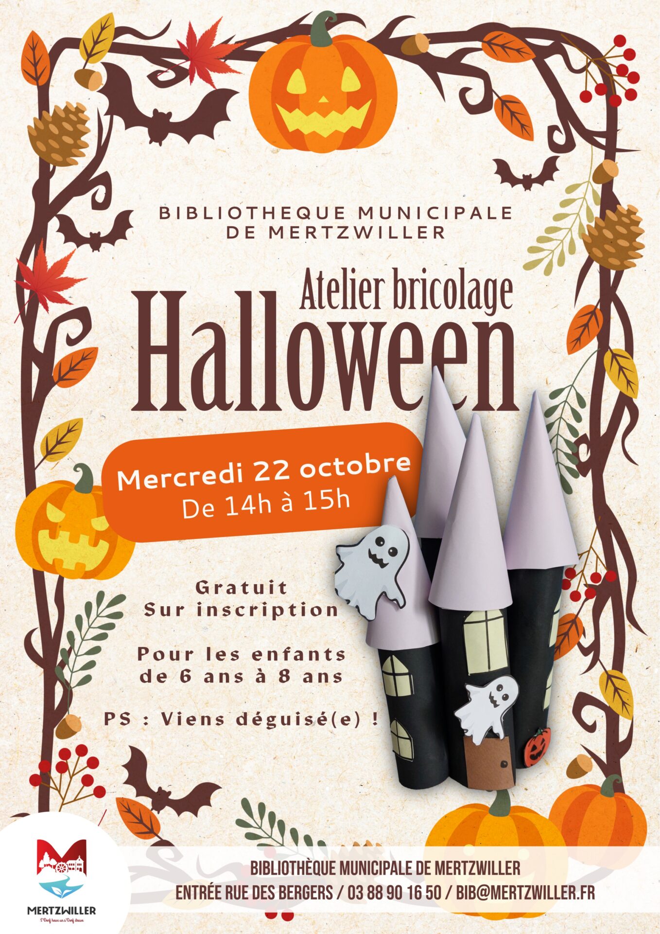 [Complet] Atelier bricolage Halloween