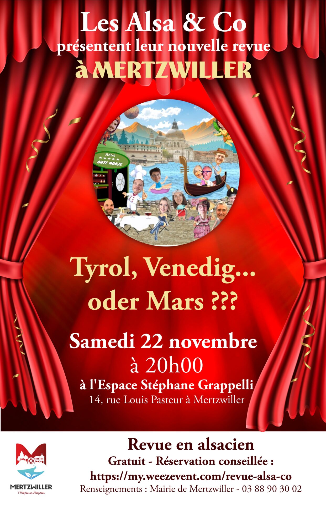 Revue en alsacien : Tyrol, Venedig... oder Mars ???