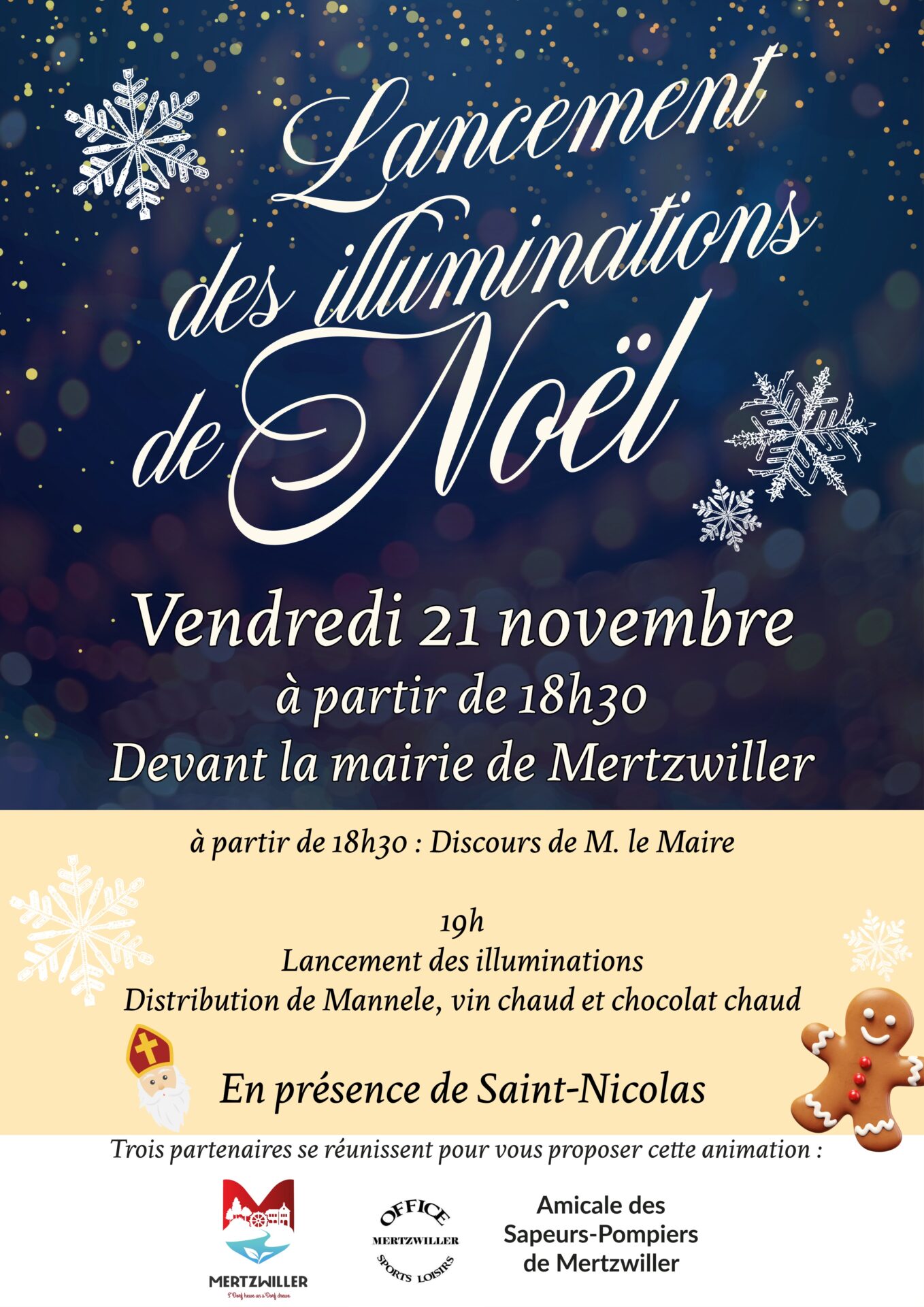 Lancement des illuminations de Noël