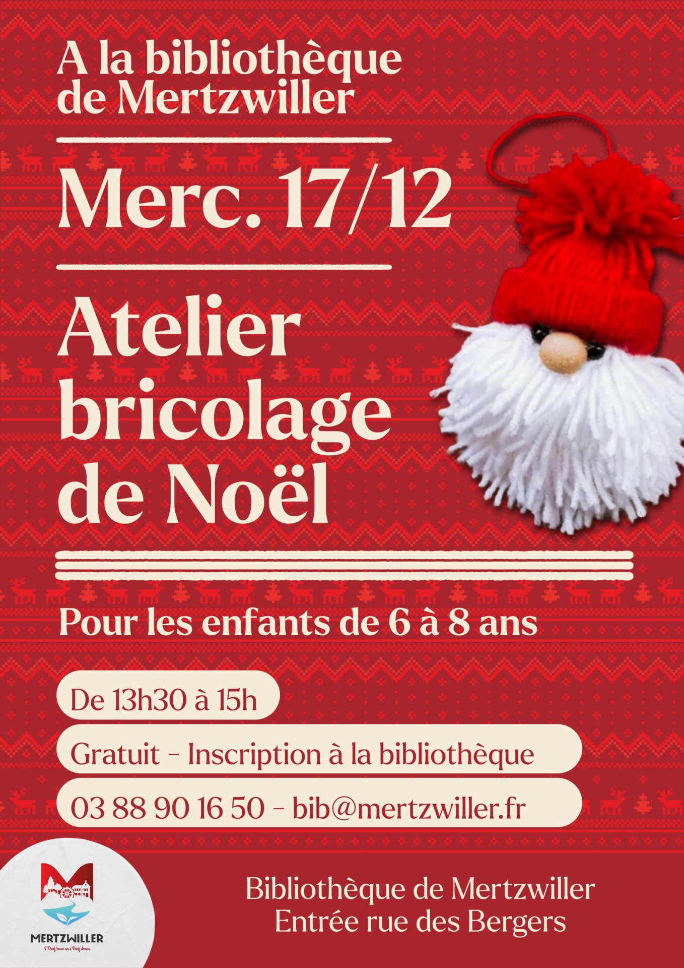 Atelier bricolage de Noël
