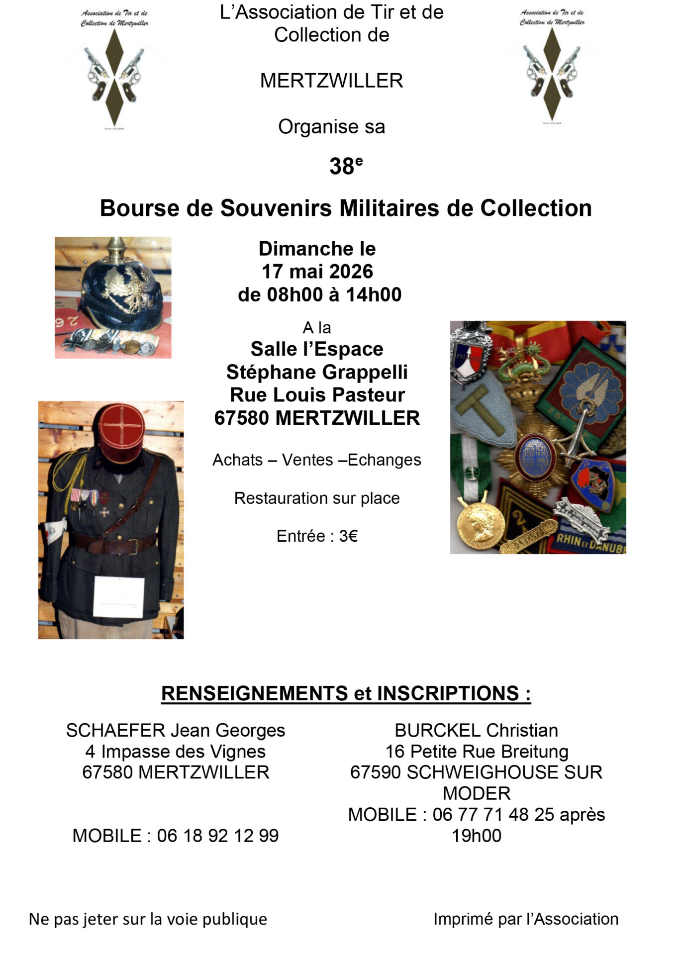 Bourse de souvenirs militaires de collection