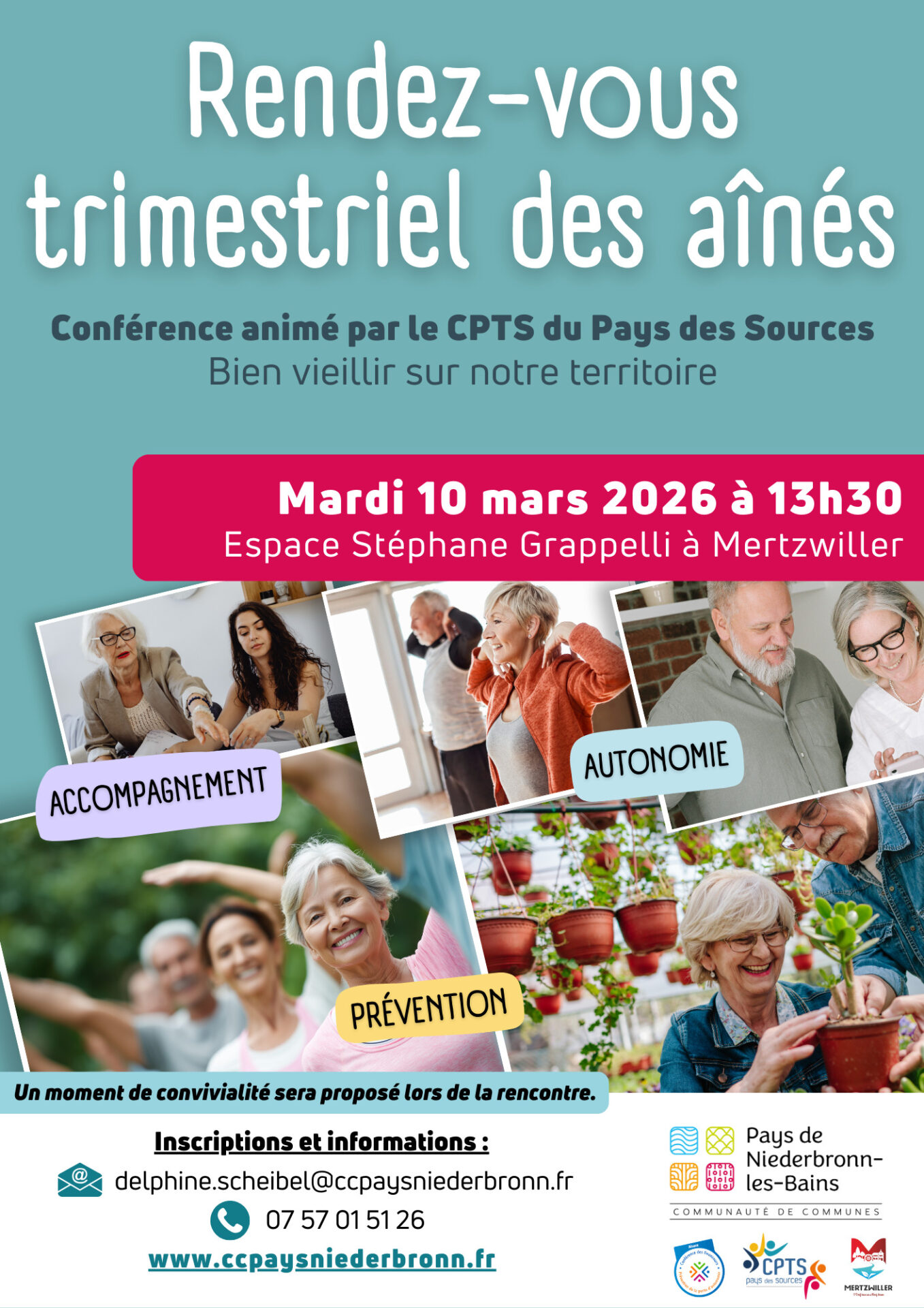 RDV des aînés - Conférence : Bien vieillir sur notre territoire