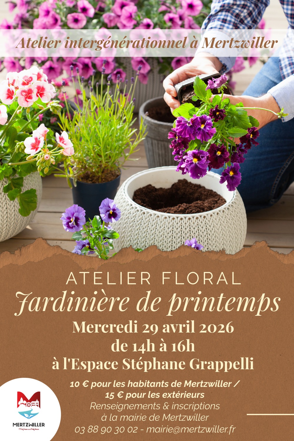 [COMPLET] Atelier floral : Jardinière de printemps