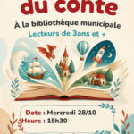 L'heure du Conte à la Bibliothèque Municipale pour les lecteurs de 3ans et +