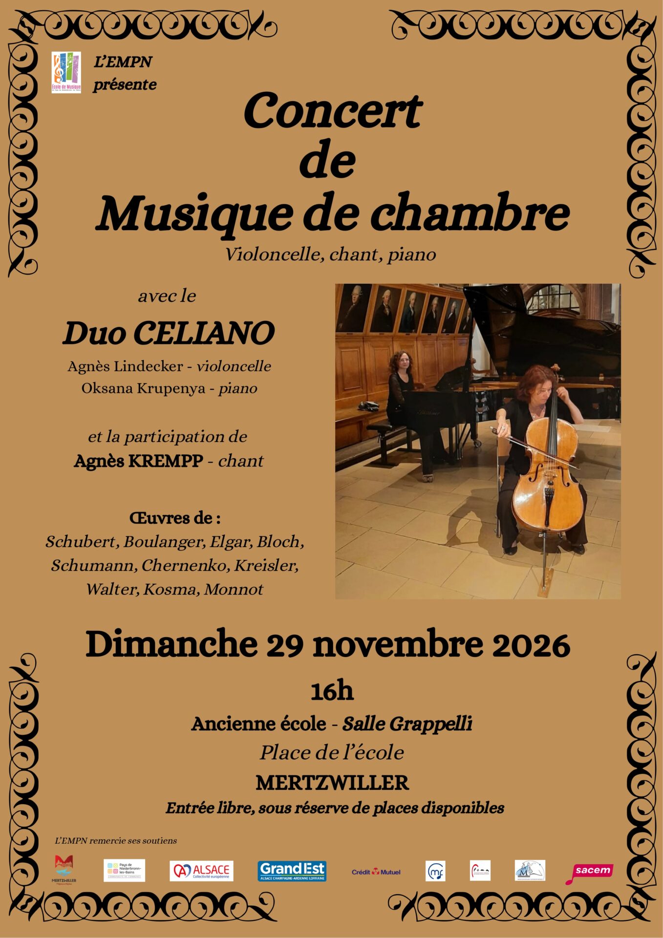 Concert de Musique de chambre à Mertzwiller